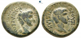 Lydia. Sardeis. Germanicus, with Drusus, Caesar 15 BC-AD 19. Bronze Æ
