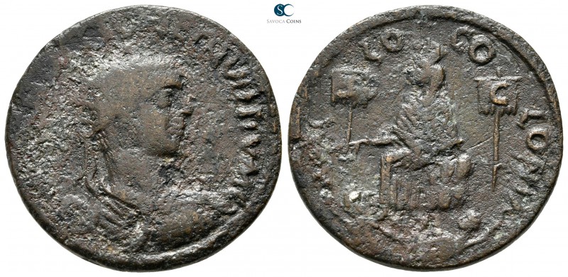 Cilicia. Mallos. Hostilian, as Caesar AD 250-251. 
Bronze Æ

30 mm., 11,51 g....