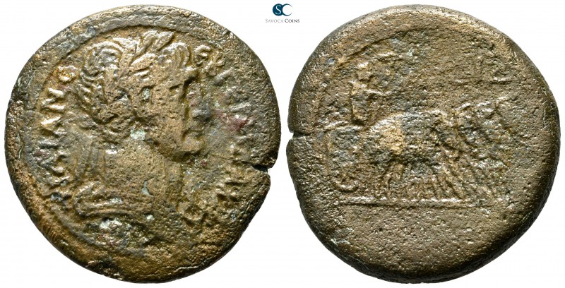 Egypt. Alexandria. Trajan AD 98-117. Dated RY 14=AD 110/1
Drachm Æ

33 mm., 1...