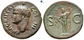 Agrippa 12 BC. Struck under Caligula AD 39. Rome. As Æ