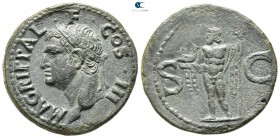 Agrippa 12 BC. Struck under Caligula. Rome. As Æ