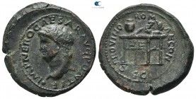 Nero AD 54-68. Struck circa AD 64-67. Lugdunum (Lyon). Semis Æ