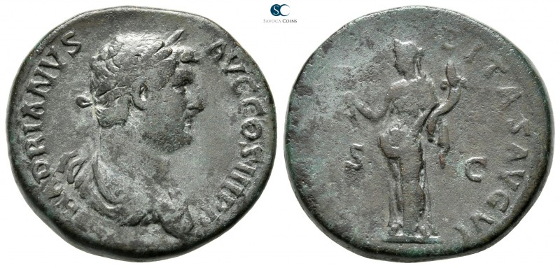 Hadrian AD 117-138. Struck circa AD 134-138. Rome
Sestertius Æ (or As ?)

27 ...