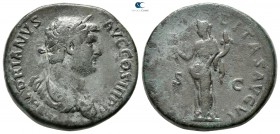 Hadrian AD 117-138. Struck circa AD 134-138. Rome. Sestertius Æ (or As ?)