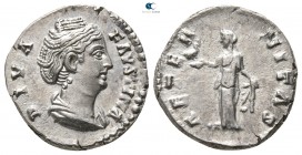 Diva Faustina I Died AD 140-141. Struck under Antoninus Pius. Rome. Denarius AR