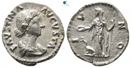 Faustina II AD 147-175. Rome. Denarius AR