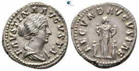 Faustina II AD 147-175. Rome. Denarius AR