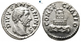 Divus Antoninus Pius Died AD 161. Rome. Denarius AR