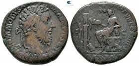 Commodus AD 180-192. Struck AD 183-184. Rome. Sestertius Æ