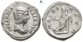 Julia Domna, wife of Septimius Severus AD 193-217. Struck AD 211-217. Rome. Denarius AR