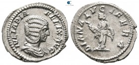 Julia Domna, wife of Septimius Severus AD 193-217. Struck AD 211-217. Rome. Denarius AR