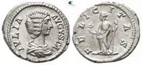 Julia Domna, wife of Septimius Severus AD 193-217. Struck AD 196-211. Rome. Denarius AR