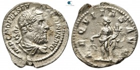 Macrinus AD 217-218. Rome. Denarius AR