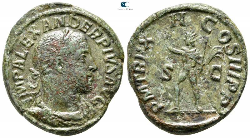 Severus Alexander AD 222-235. Rome
Sestertius Æ

32 mm., 20,32 g.

IMP ALEX...