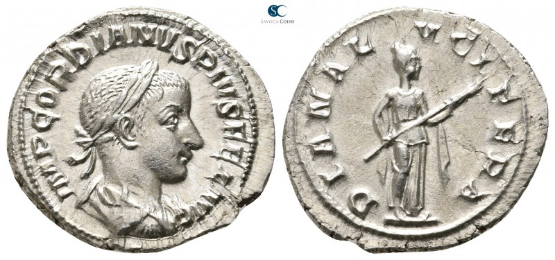 Gordian III AD 238-244. Rome
Denarius AR

22 mm., 2,78 g.

IMP GORDIANVS PI...