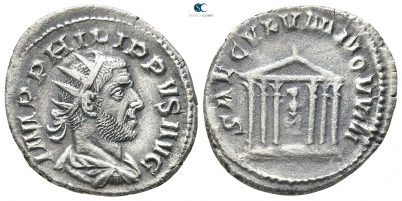 Philip I Arab AD 244-249. Ludi Saeculares (Secular Games) issue, commemorating t...