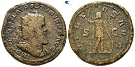 Postumus, Usurper in Gaul AD 260-269. Colonia Agrippinensis (Cologne). Double Sestertius Æ