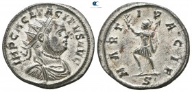 Tacitus AD 275-276. Ticinum. Antoninianus Æ silvered
