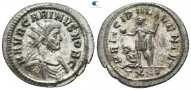 Carinus AD 283-285. Ticinum. Antoninianus Æ silvered