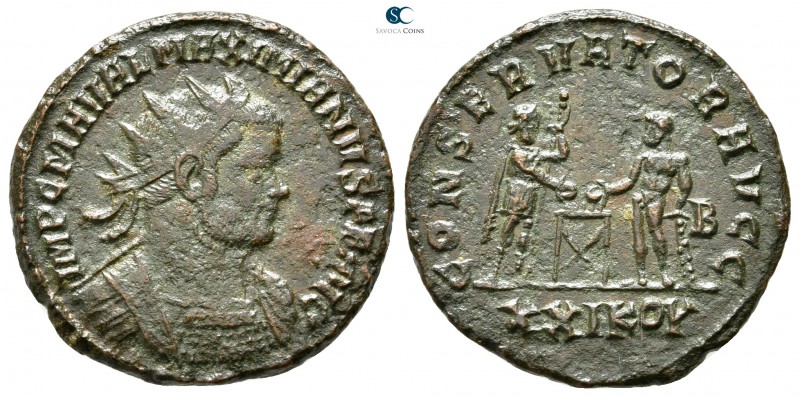 Maximianus Herculius AD 286-305. Siscia
Antoninianus Æ

23 mm., 3,95 g.

IM...