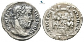 Constantius I as Caesar AD 293-305. Struck circa AD 295. Siscia. Argenteus AR