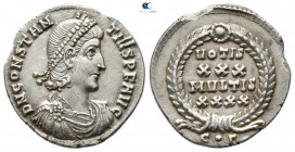 Constantius II AD 337-361. Constantinople. Siliqua AR