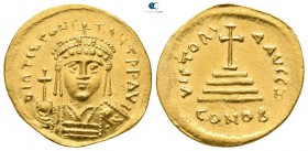 Tiberius II Constantine AD 578-582. Struck AD 579-582. Constantinople. 8th officina. Solidus AV