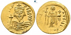 Phocas AD 602-610. Constantinople. 10th officina. Solidus AV