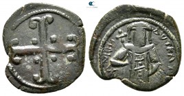 Andronicus III Paleologus AD 1328-1341. Constantinople. Assarion Æ