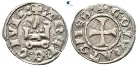 Gui II de La Roche AD 1287-1308. Duchy of Athens. Thebes. Denar AR