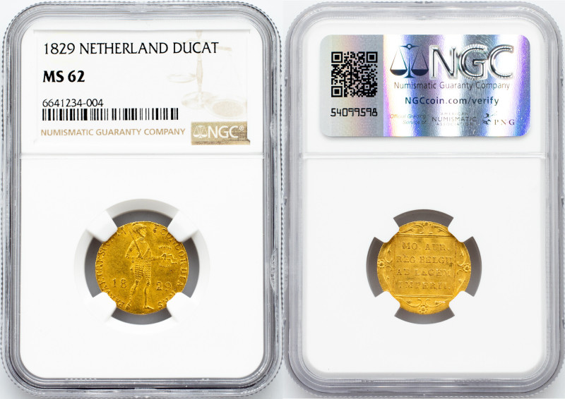 Netherlands, 1 Dukat 1829, Utrecht Netherlands, William I., 1 Dukat 1829, Utrech...