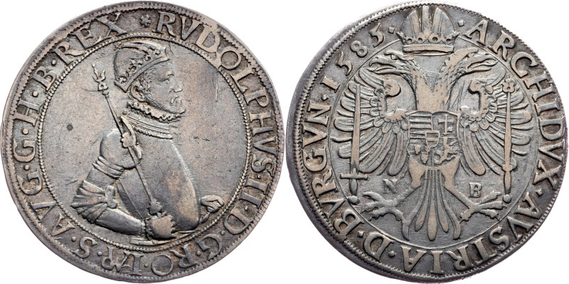 Rudolph II., 1 Thaler 1585, NB, Nagybanya Habsburg, Rudolph II., 1 Thaler 1585, ...