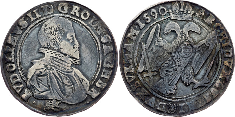 Rudolph II., 1 Thaler 1590, Kuttenberg Habsburg, Rudolph II., 1 Thaler 1590, Kut...