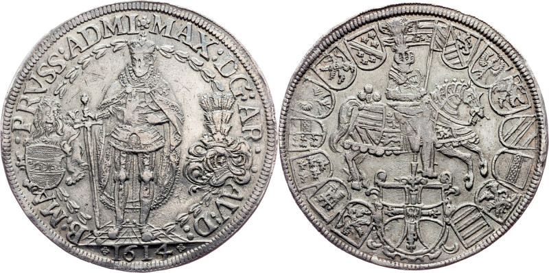 Archduke Maximilian, 2 Thaler 1614, Hall Habsburg, Archduke Maximilian, 2 Thaler...