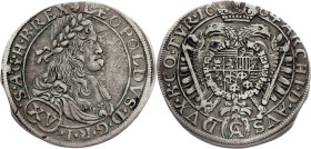 Leopold I., 15 Kreuzer 1664, Vienna