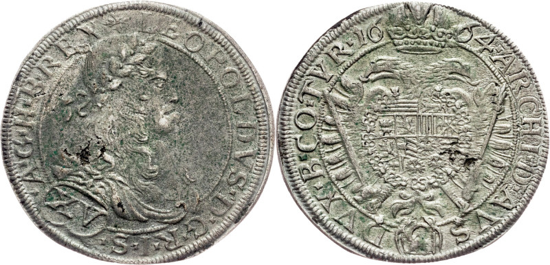 Leopold I., 15 Kreuzer 1664, Vienna Habsburg, Leopold I., 15 Kreuzer 1664, Vienn...