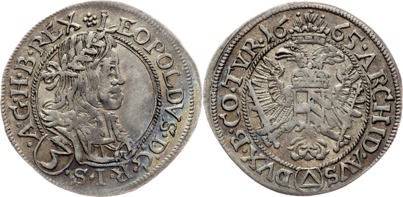 Leopold I., 3 Kreuzer 1665, Neuburg Habsburg, Leopold I., 3 Kreuzer 1665, Neubur...