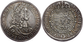Leopold I., 1 Thaler 1668, Hall