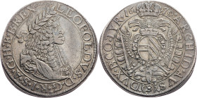 Leopold I., 1 Thaler 1670, Vienna
