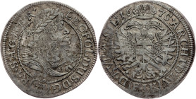 Leopold I., 6 Kreuzer 1675, FIK, Oppeln