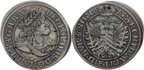 Leopold I., 6 Kreuzer 1675, FIK, Oppeln