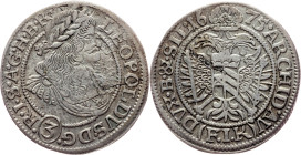 Leopold I., 3 Kreuzer 1675, FIK, Oppeln