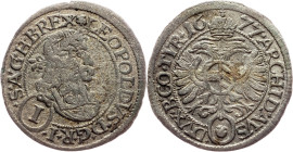 Leopold I., 1 Kreuzer 1677, Vienna