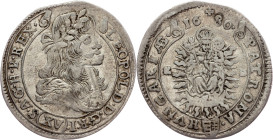 Leopold I., 15 Kreuzer 1680, KB, Kremnitz