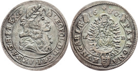 Leopold I., 15 Kreuzer 1680, Kremnitz