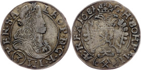 Leopold I., 3 Kreuzer 1681, Kuttenberg