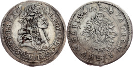 Leopold I., 15 Kreuzer 1682, KB, Kremnitz