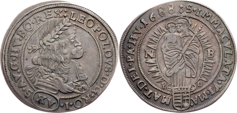 Leopold I., 15 Kreuzer 1688, Nagybanya Habsburg, Leopold I., 15 Kreuzer 1688, Na...