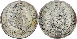 Leopold I., 15 Kreuzer 1689, KB, Kremnitz