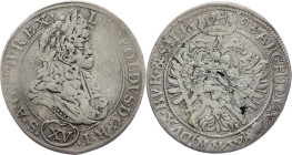 Leopold I., 15 Kreuzer 1693, MMW, Breslau